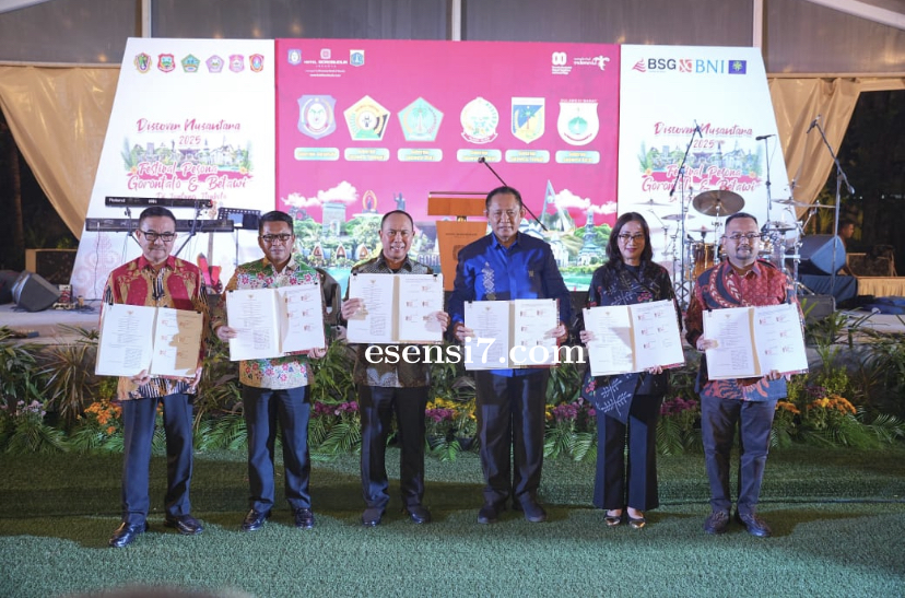 Wakili Gubernur Sulbar, Bau Akram Dai Hadiri Penandatanganan MoU dan Perjanjian Kerja Sama se-Sulawe