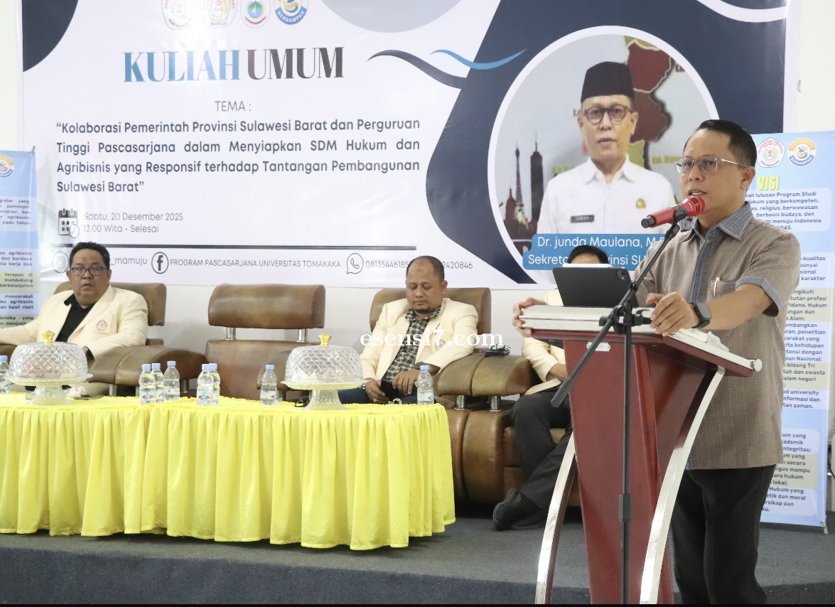Sekprov Sulbar Bawakan Kuliah Umum Pasca Sarjana Universitas Tomakaka Mamuju