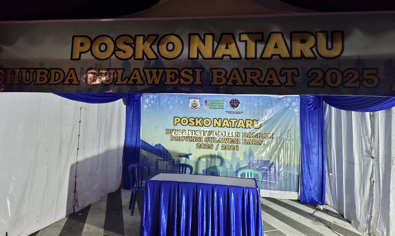 Pantau Arus Lalu Lintas, Dishub Sulbar Dirikan Posko Nataru 2025/2026