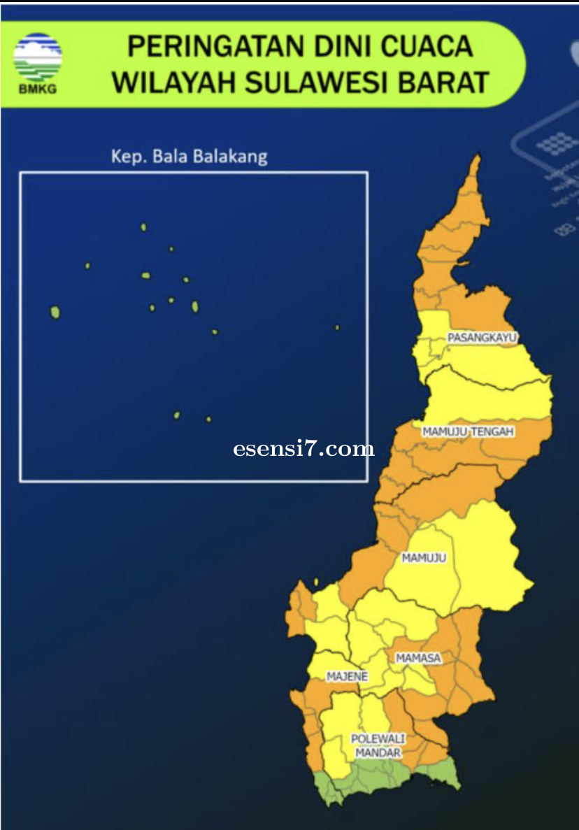 BPBD Sulbar Koordinasi dengan BMKG Terkait Prakiraan Cuaca Esok Hari