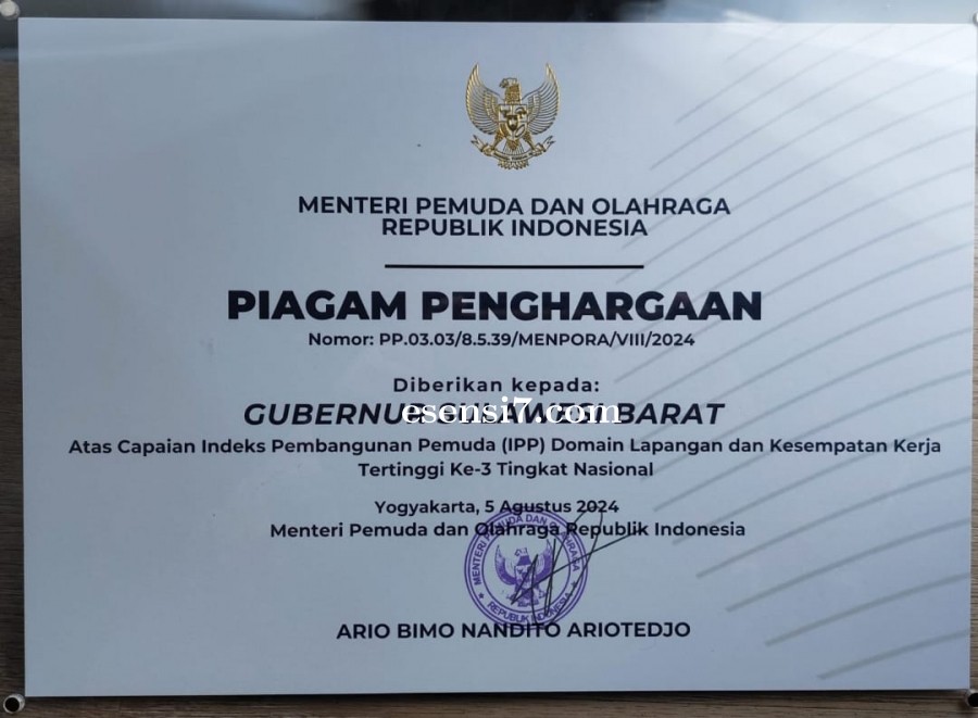 Indeks Pembangunan Pemuda Terbaik Ketiga, Diraih oleh Pemprov Sulbar